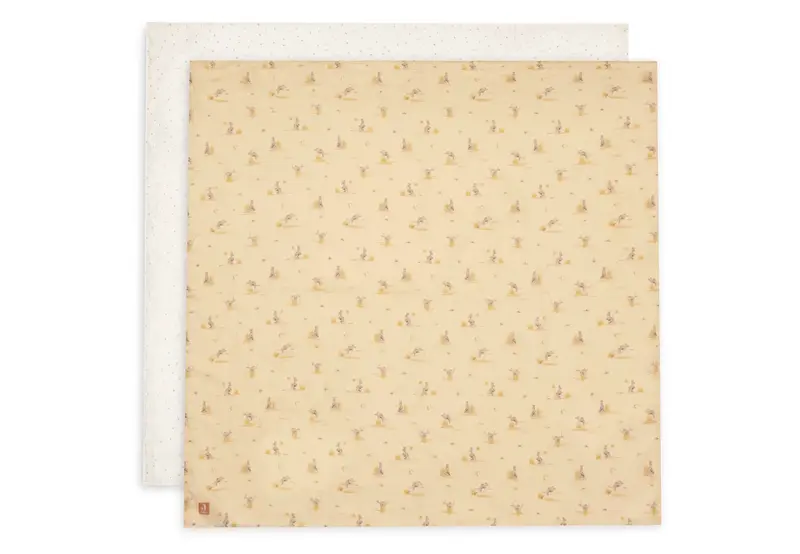 Lange gaze de Coton Large 115x115cm Kangaroots (2pack) - JOLLEIN