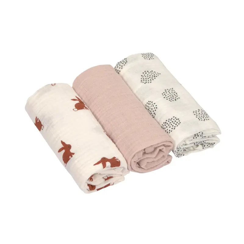 Lange mousseline M (3 pcs) Little Forest Lapin - LASSIG