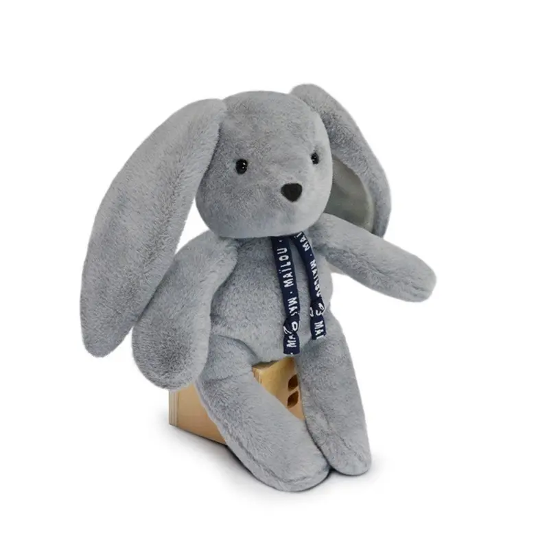 Lapin dorlotin pantin gris