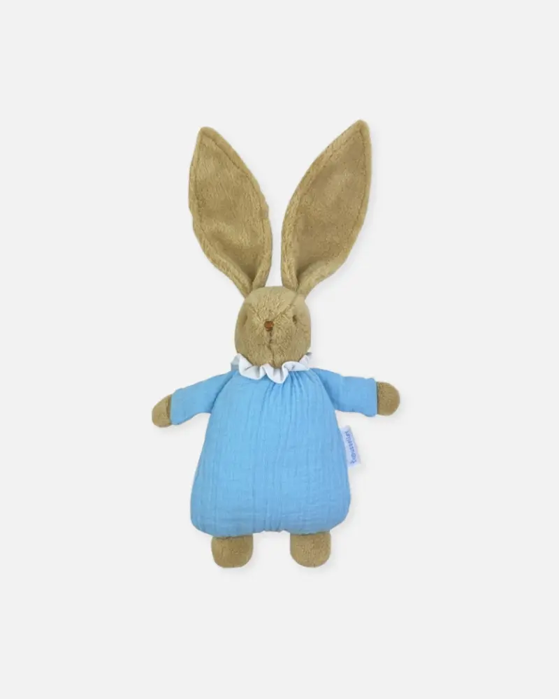 Lapin doudou bleu ciel