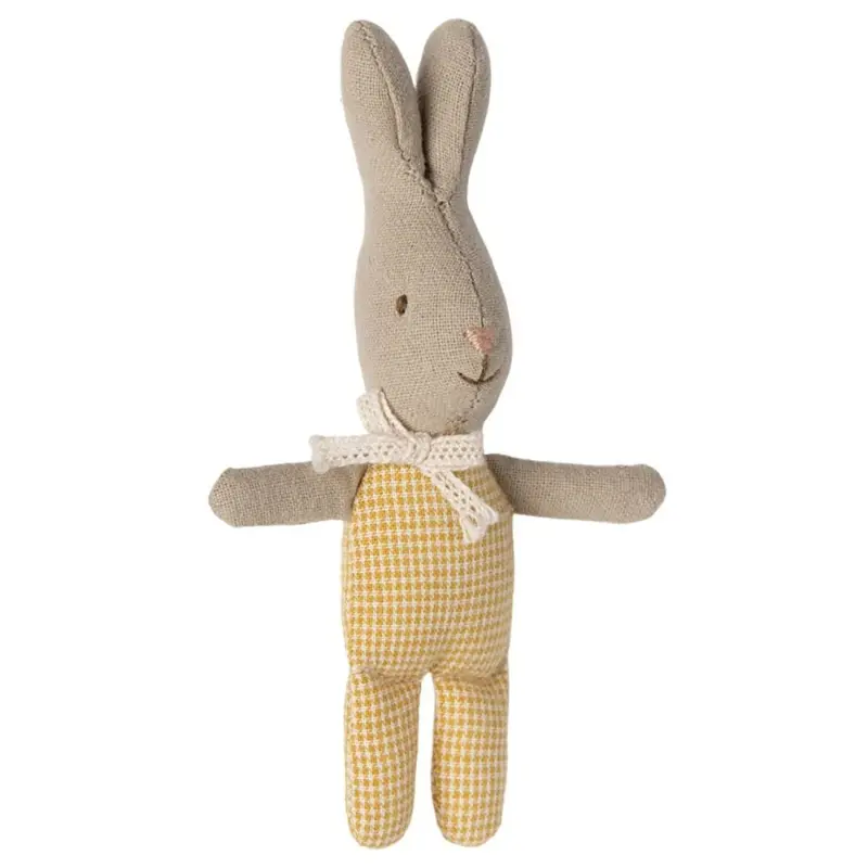 Lapin Maileg, My - Jaune À Carreaux