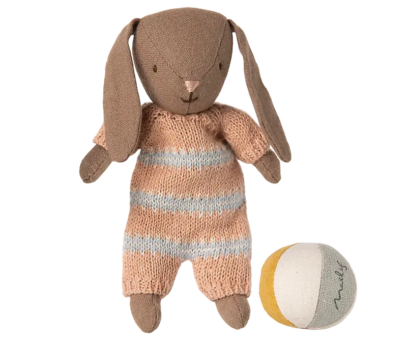 Lapin set Micro marron Dusty rose - MAILEG