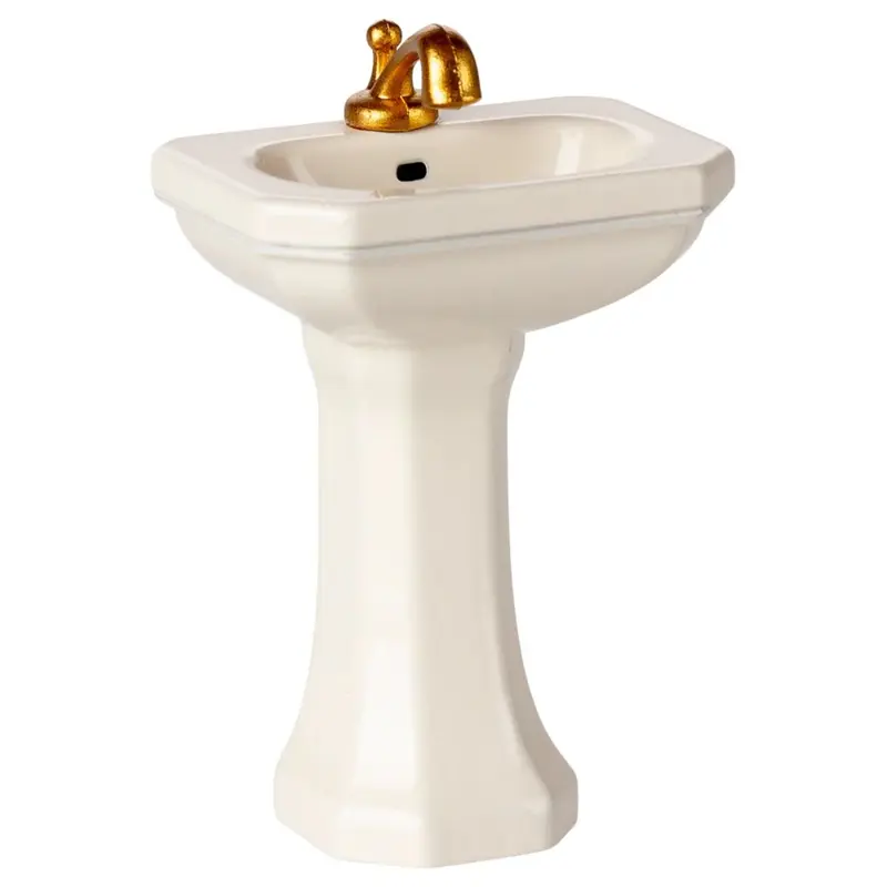 Lavabo De Salle De Bain Pour Souris Maileg - Blanc Cassé