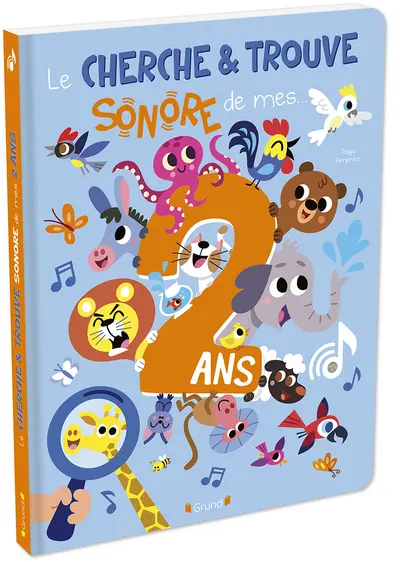 Le Cherche et Trouve Sonore de mes 2 ans - Les Animaux - Livre