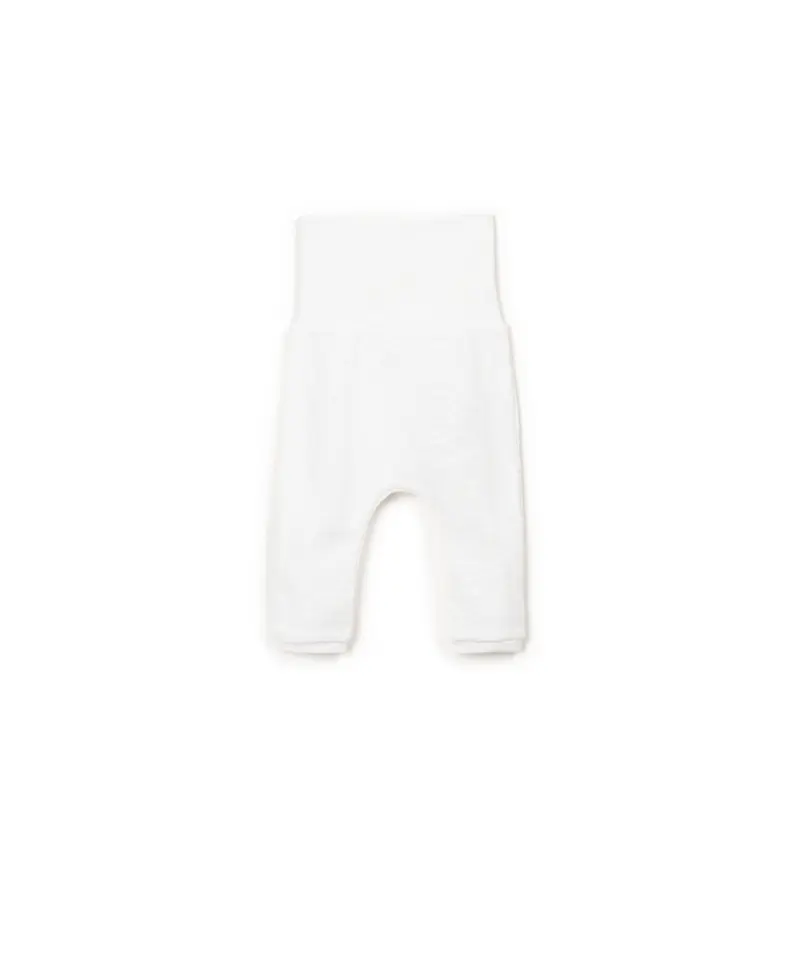 Legging large élastique blanc