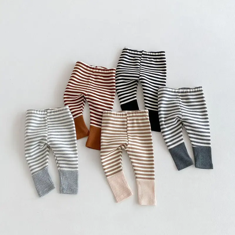 Legging rayé multicolore bébé Mybooni — Garçon et fille automne