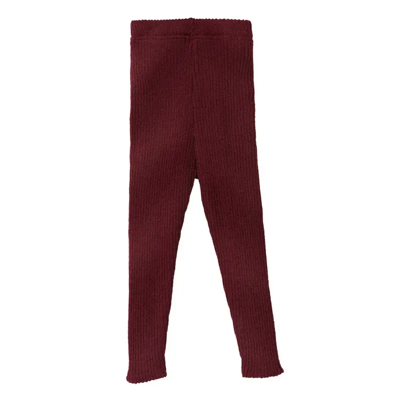Leggings bébé en laine mérinos Disana - Cassis