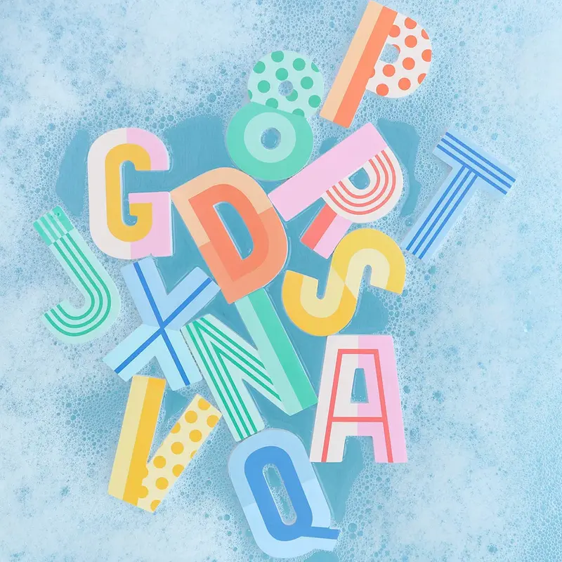 Lettres de bain en mousse – Fun – 36 pièces