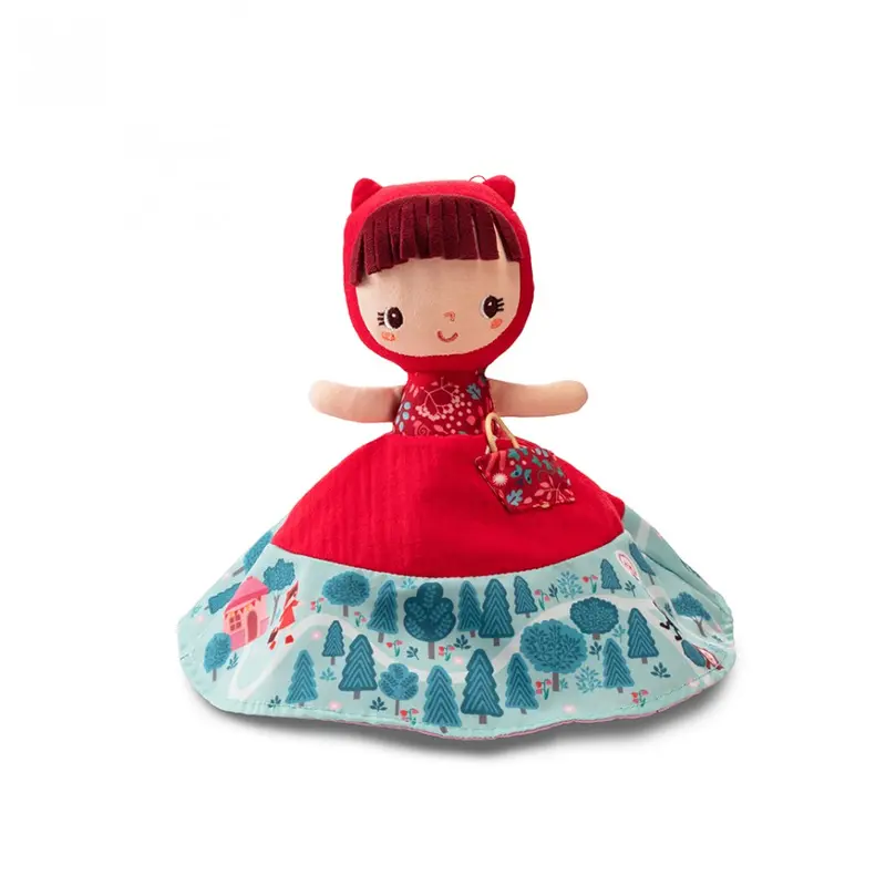 Lilliputiens - chaperon rouge - marionette réversible - 👶1 an+