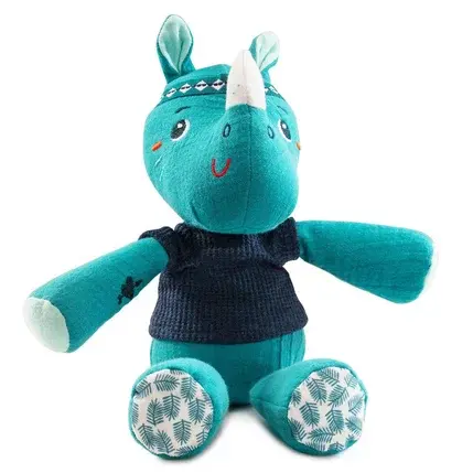 Lilliputiens - Peluche câline - Marius le rhinocéros - naissance +