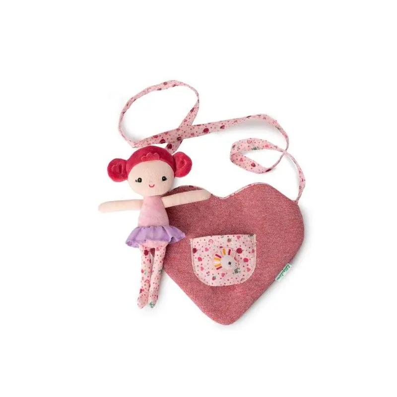 Lilliputiens - Poupée Aline avec sac coeur -👶1 an+