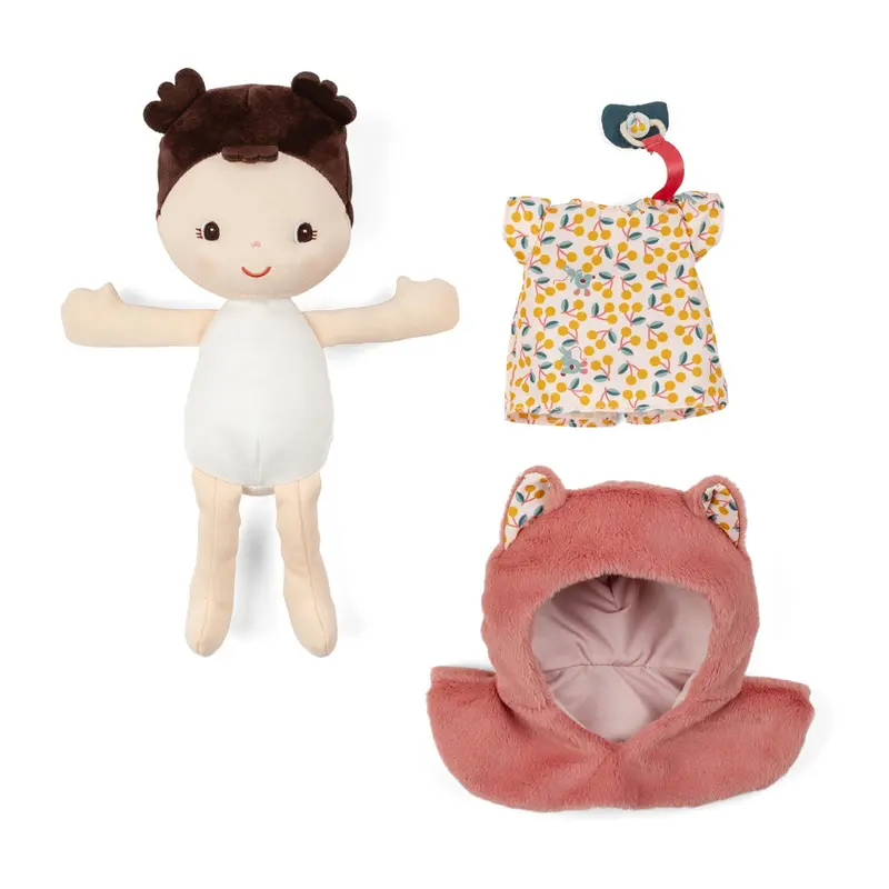 Lilliputiens - Poupée en tissu et porte bébé - Jeanne - 1 an +