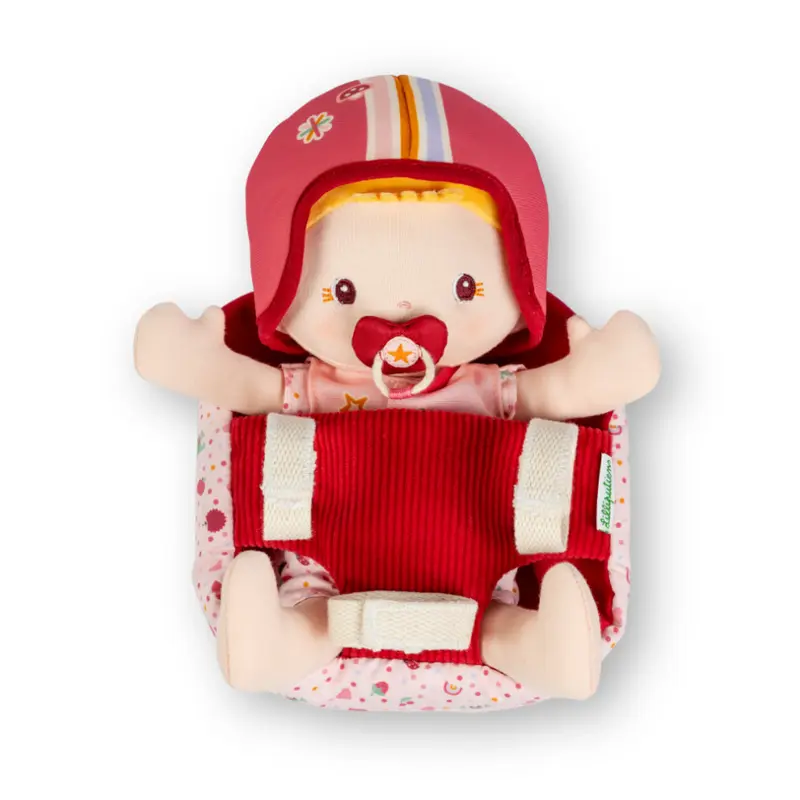 Lilliputiens - Poupée en tissu et siège vélo - Lena - 1 an +