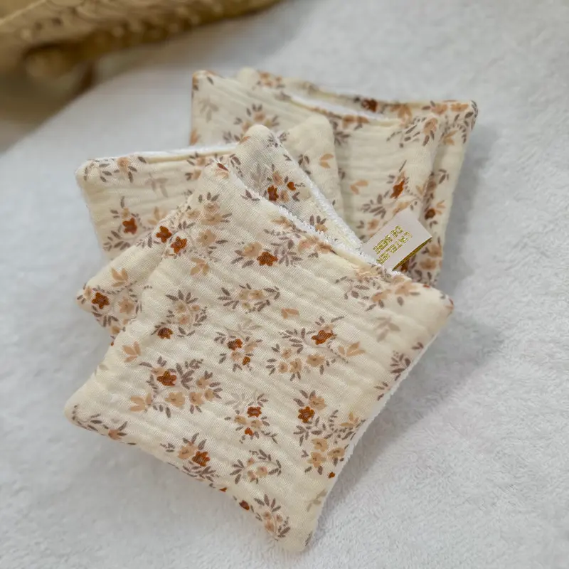Lingettes bébé lavables Collection Aimée -lot de 7