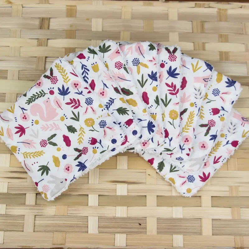 Lingettes lavables lapin écureuil