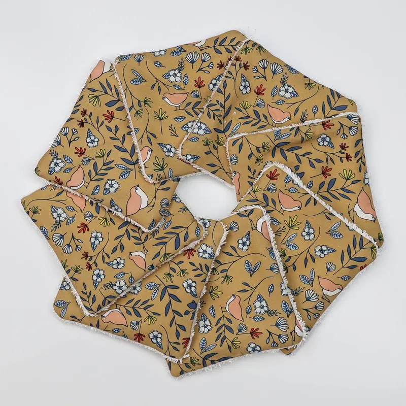 Lingettes lavables oisillon camel