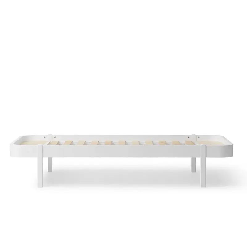 Lit 90 Wood Lounger, Blanc