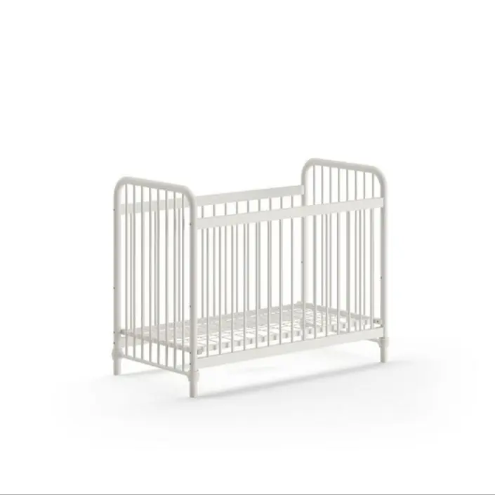 Lit Bébé BRONXX 60x120 cm Blanc