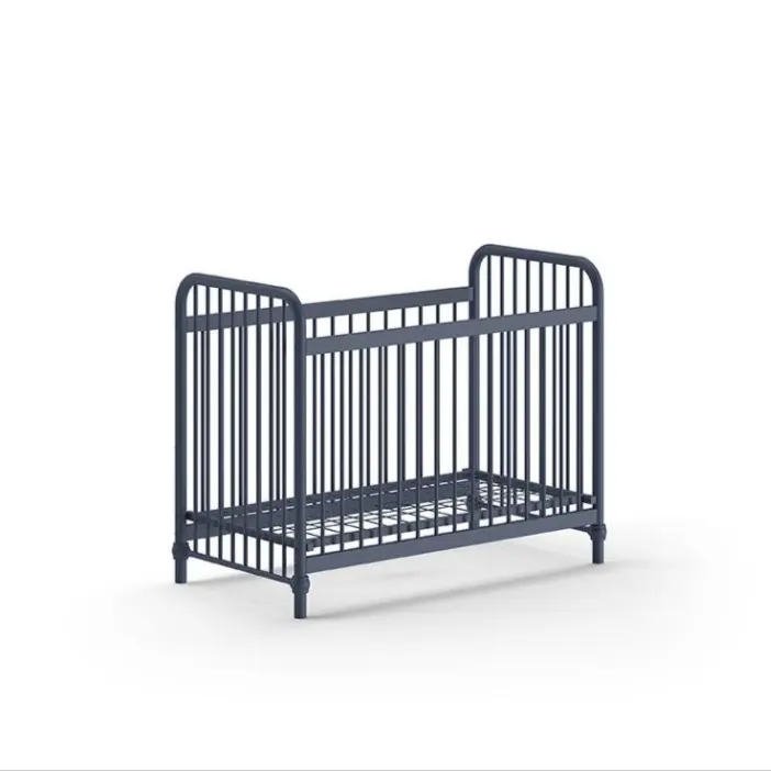 Lit Bébé BRONXX 60x120 cm Bleu Denim