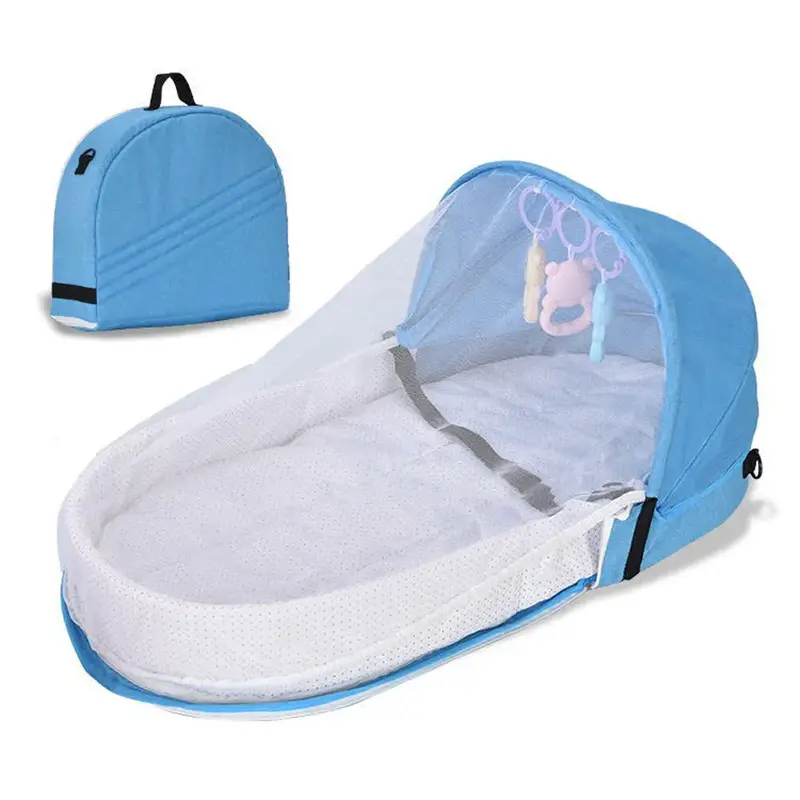 Lit bébé de voyage multifonction portable pliant - couffin bassinet dormeur moustiquaire incluse