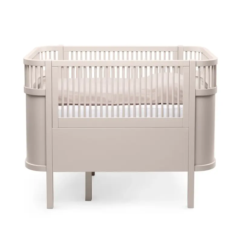 Lit Bébé évolutif Sebra en Bois 70x110 cm - Rose