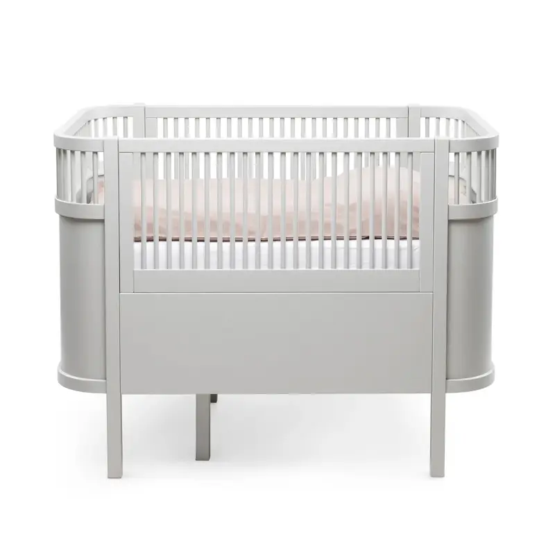 Lit Bébé évolutif Sebra en Bois 70x110 cm - Stone