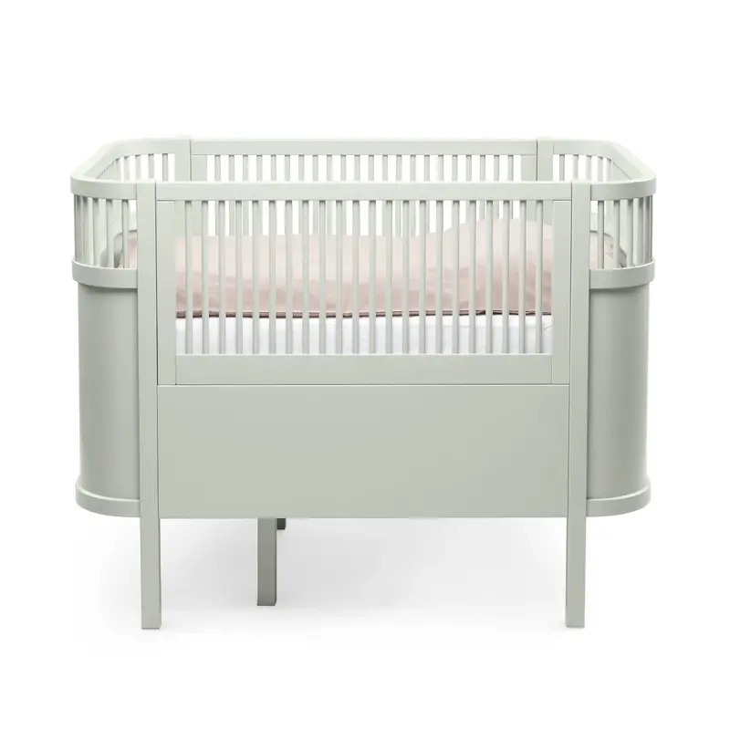 Lit Bébé évolutif Sebra en Bois 70x110 cm - Vert