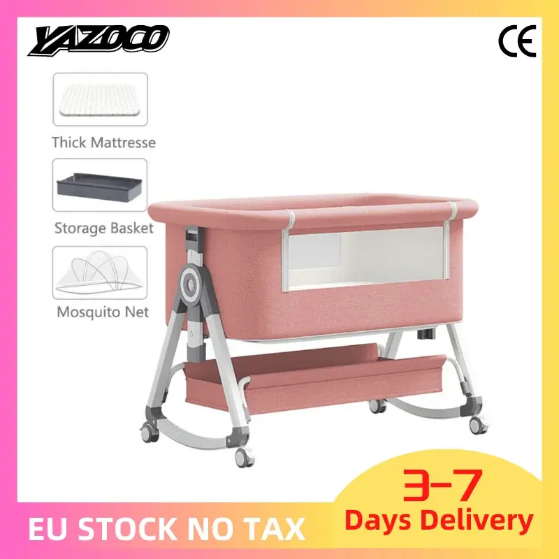 Lit bébé multifonction pliable Mybooni — Berceau balançoire cododo portable