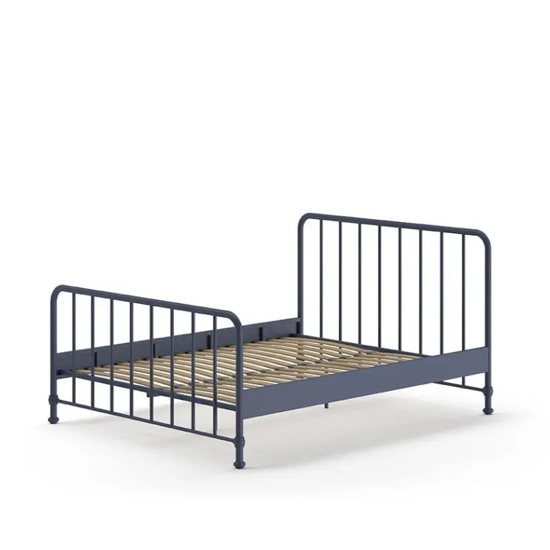 Lit BRONXX 160 X 200 cm Denim Bleu