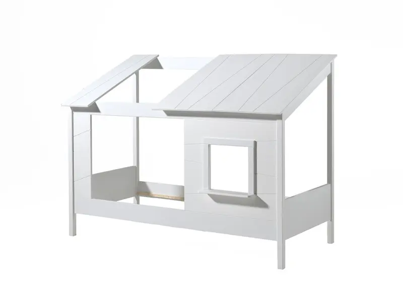 Lit Cabane(26) HOUSEBED 90x200cm Blanc