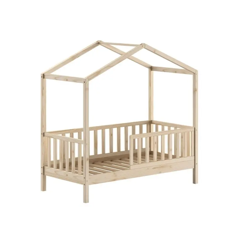 Lit Cabane Junior DALLAS 70x140cm Naturel