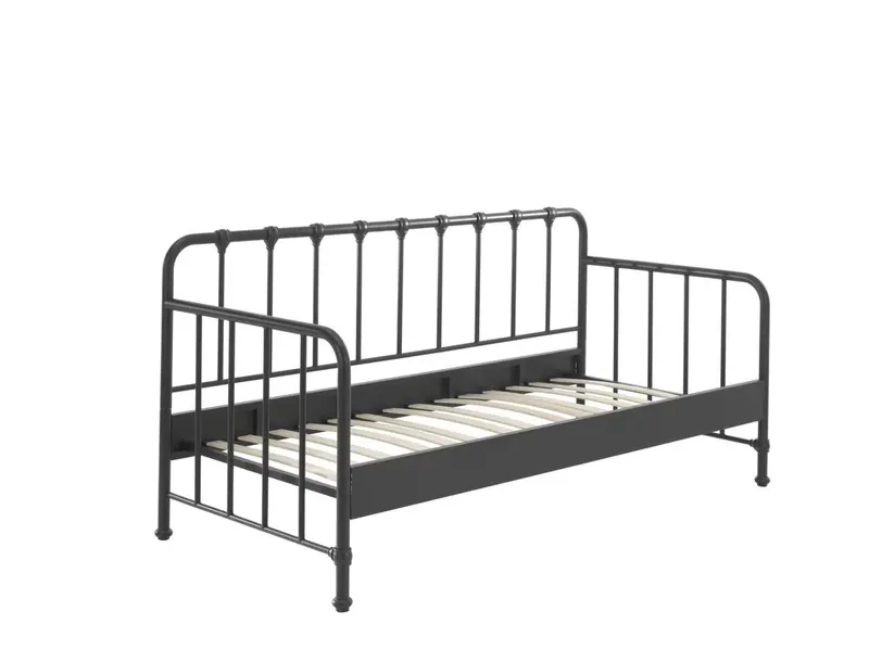 Lit Capitaine BRONXX 90x200cm Noir