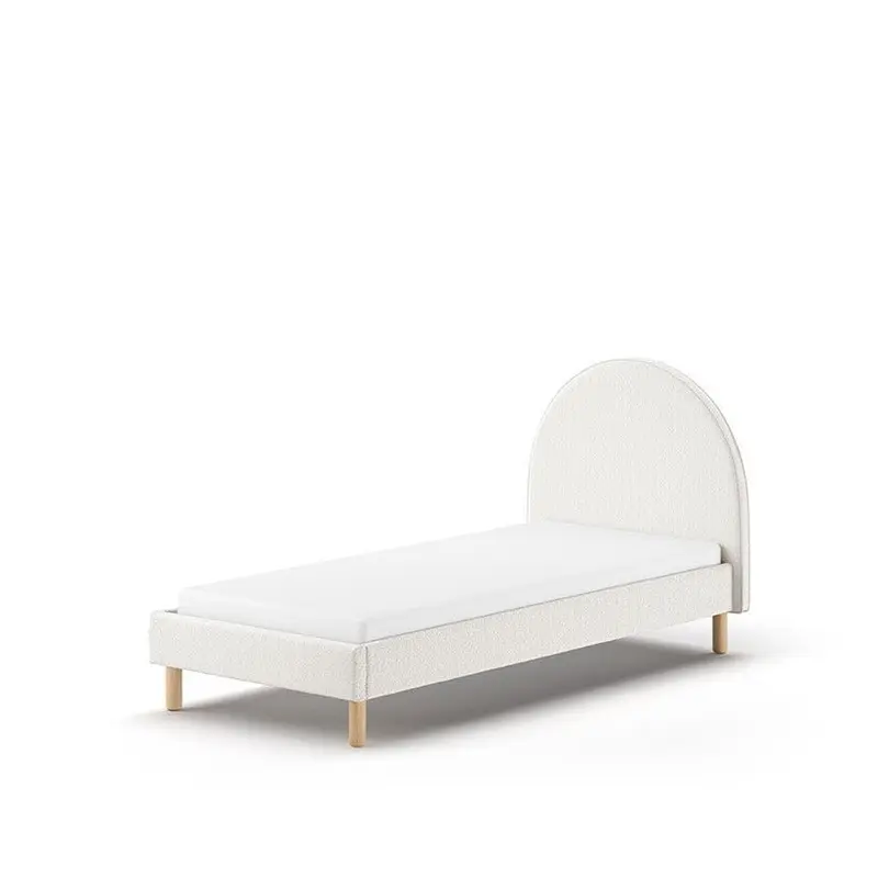 Lit Lune 90 X 200 Cm Blanc Boucle