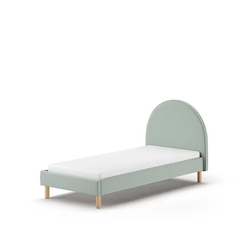 Lit Lune 90 X 200 Cm Vert Boucle