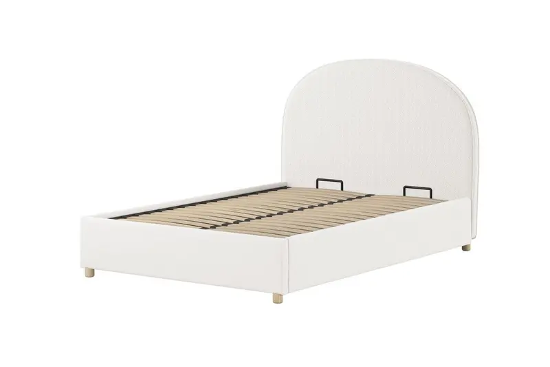 Lit LUNE Stokage 140 X 200 Cm Blanc