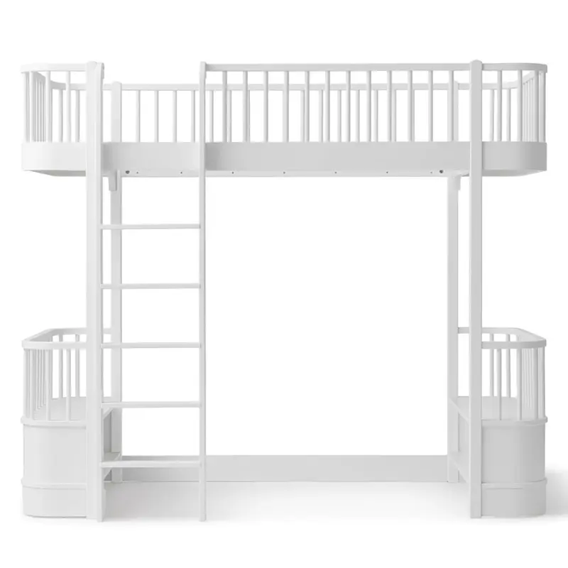 Lit Mezzanine Haut Wood Original, Blanc