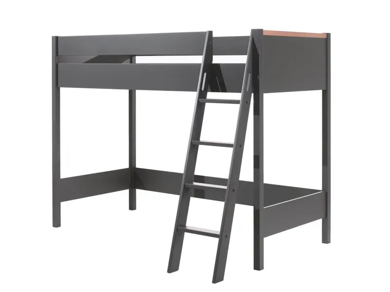 Lit Mezzanine LONDON Anthracite 90 X 200 Cm