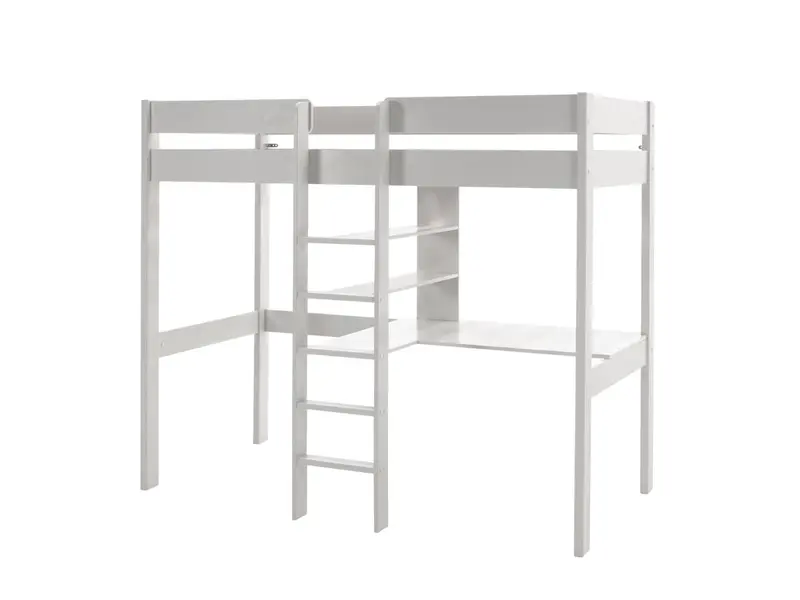 Lit Mezzanine PINO Sans Fauteuil 90 x 200 cm Blanc