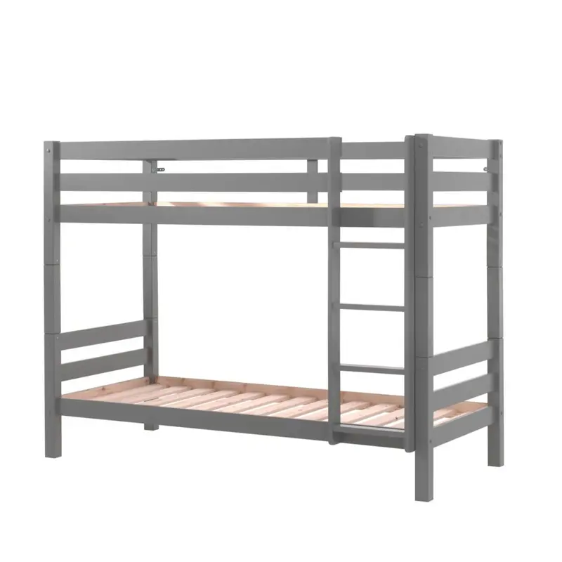 Lit Superposé (H 160cm) PINO 90 X 200 cm Gris
