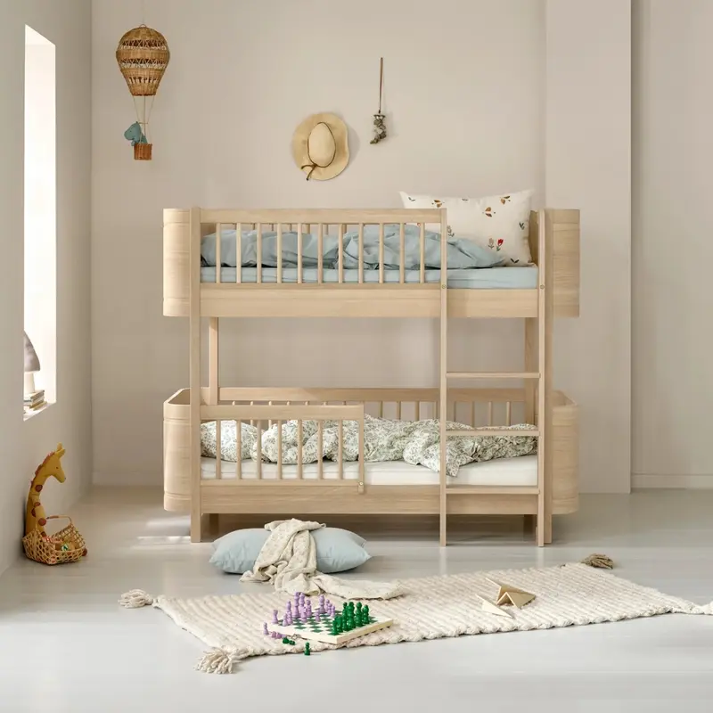 Lit Superposé Mi-haut Wood Mini+, Chêne