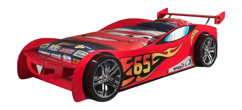Lit Voiture LEMANS 90 X 200cm Rouge
