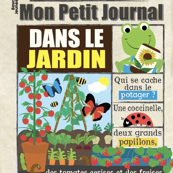 Livre bébé en tissu sensoriel – Mon petit journal Dans le Jardin