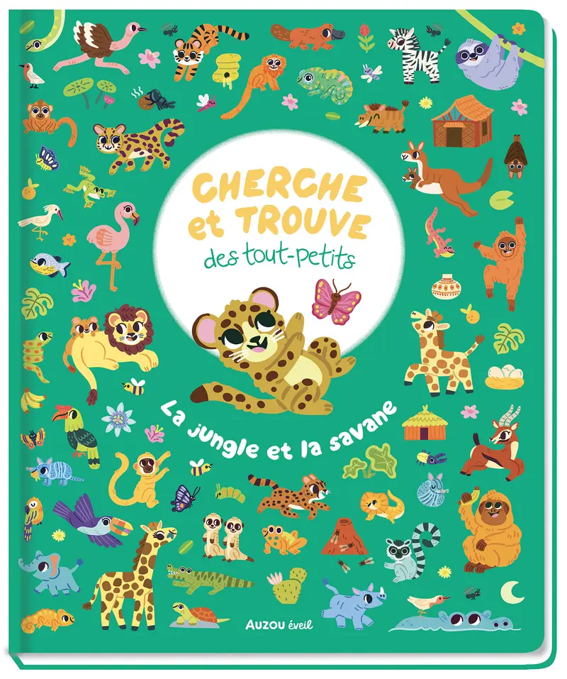 Livre Cherche et trouve des tout-petits - La jungle et la savane