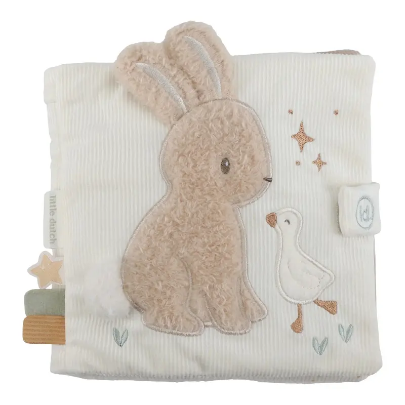 Livre d'activités tissu lapin et oie - LITTLE DUTCH