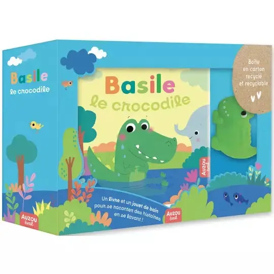 Livre de bain- Basile le crocodile- AUZOU