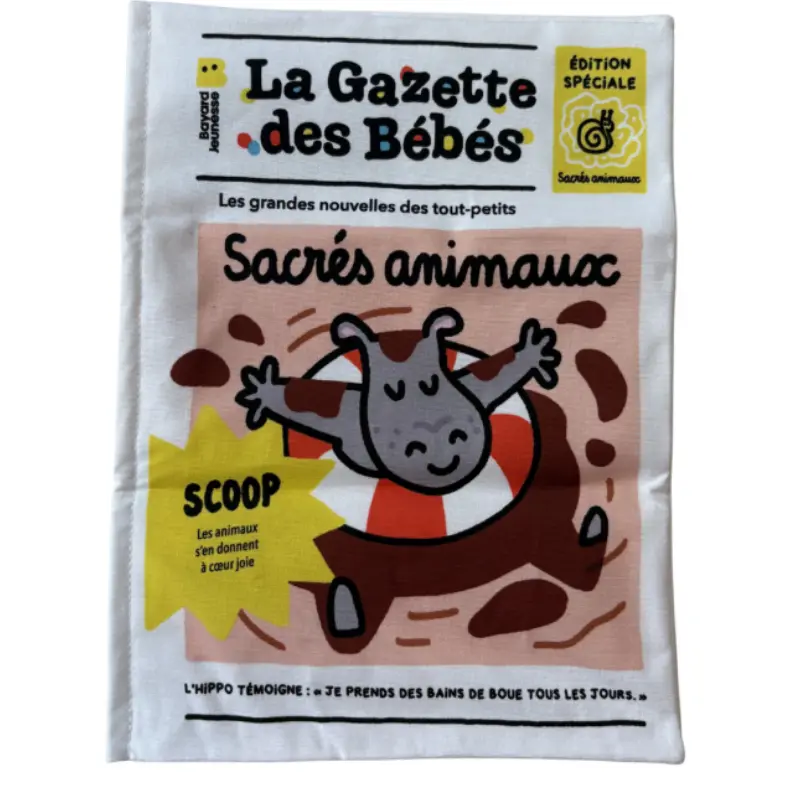 Livre en tissu crépitant – La Gazette des Bébés