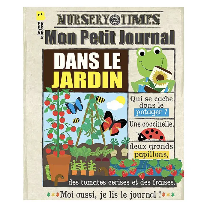 Livre en tissu "Dans le jardin" - Crinkly