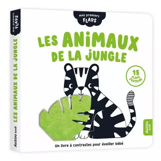 Livre mes premiers flaps les animaux de la jungle- AUZOU