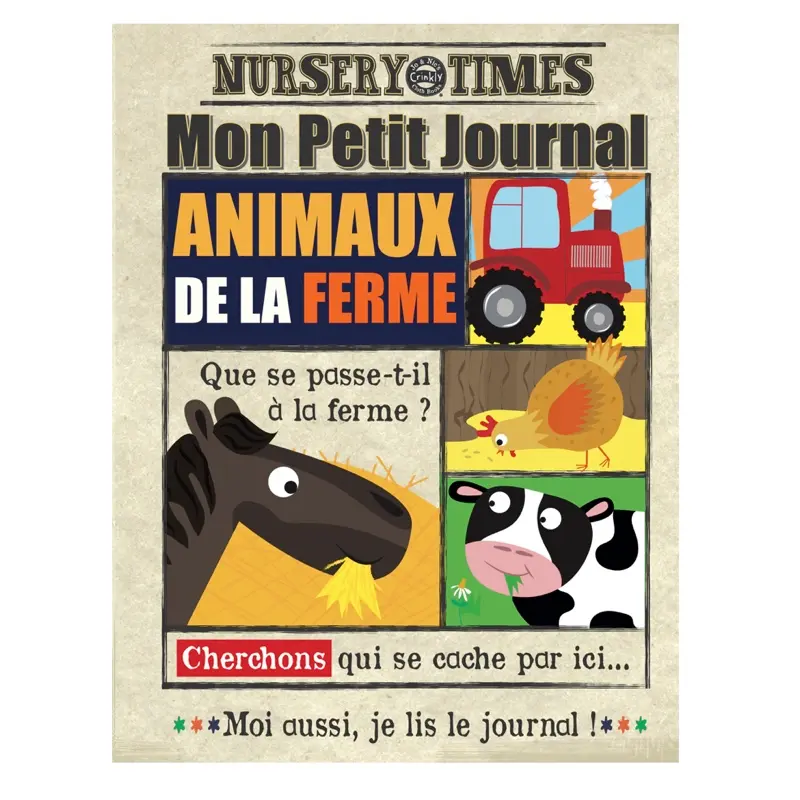 Livre "Mon journal en tissus animaux de la ferme"