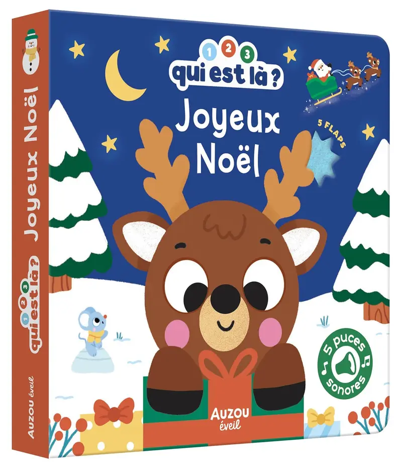 Livre qui est là ? joyeux Noel - AUZOU